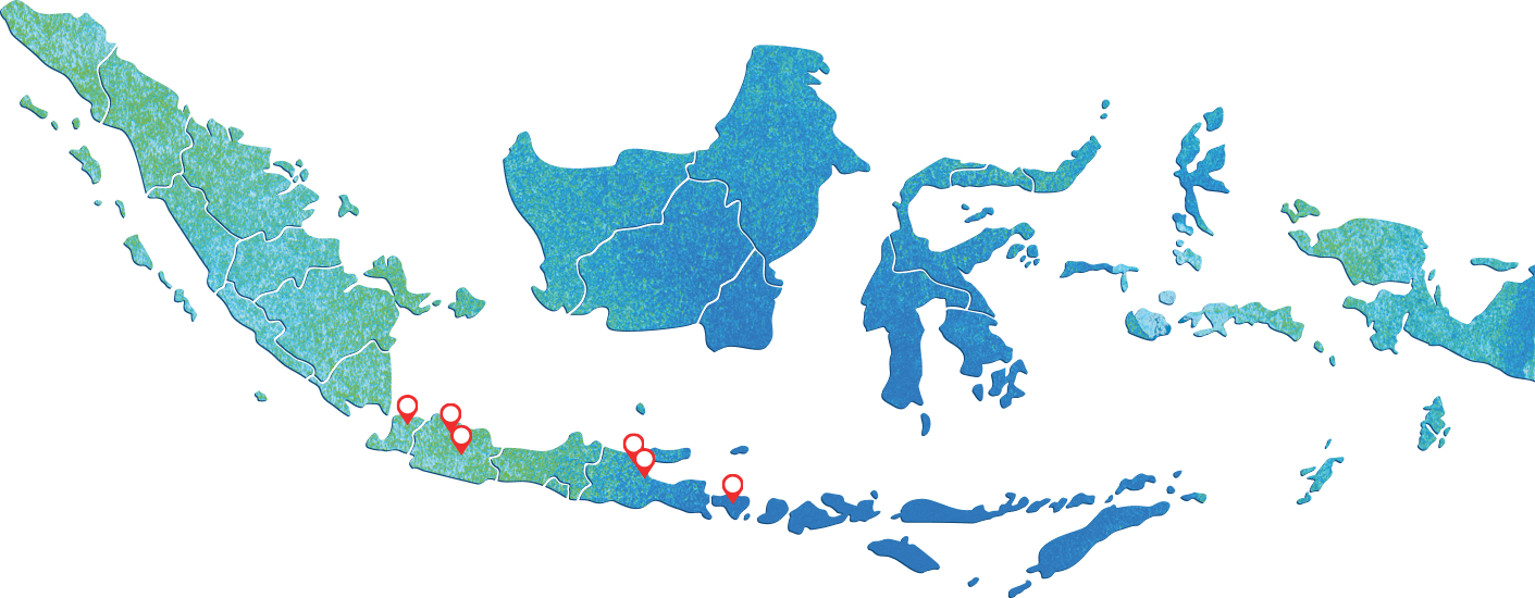 JO branch coverage in Indonesia